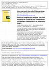 Research paper thumbnail of Monteiro-Júnior_et_al_2013. Effect of vegetation removal for road building on richness and composition of Odonata communities in Amazonia, Brazil