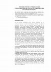 Research paper thumbnail of Informe técnico y proceso de consolidación de una escultura tallada en espuma fenólica.