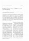 Research paper thumbnail of Risk factors for dental caries in young children: a systematic review of the literature