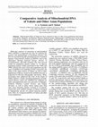 Research paper thumbnail of Comparative analysis of mitochondrial DNA of Yakuts and other Asian populations