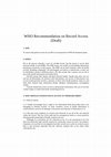 Research paper thumbnail of WHO recommendation on record access draft