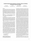 Research paper thumbnail of A statistics-based dimension reduction of the space of path line attributes for interactive visual flow analysis