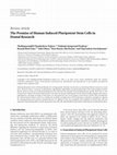 Research paper thumbnail of The promise of human induced pluripotent stem cells in dental research