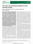 Research paper thumbnail of The role of oceanic plateau subduction in the Laramide orogeny