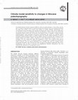 Research paper thumbnail of Climate model sensitivity to changes in Miocene paleotopography