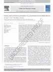 Research paper thumbnail of Climate model sensitivity to atmospheric CO2 concentrations for the middle Miocene