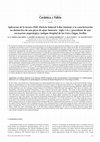 Research paper thumbnail of Aplicacion de la tecnica PIXE (Particle Induced X-Ray Emision) a la caracterización no destructiva de una pieza de ajuar funerario (s.i d.c.) procedente de una excavacion arqueologica (antiguo Hospita