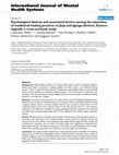 Research paper thumbnail of Psychological distress and associated factors among the attendees of traditional healing practices in Jinja and Iganga districts, Eastern Uganda: a cross- …