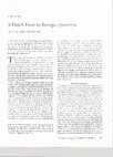 Research paper thumbnail of A Dutch Door to Europe, 1702-1720: A Review Essay of A.J. Veenendaal, Jr., et al. eds,  Briefwissseling Anthonie Heinsius