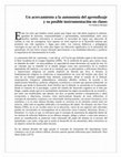 Research paper thumbnail of Un acercamiento a la autonomía del aprendizaje y su posible instrumentación en clases