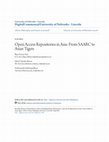 Research paper thumbnail of Open Access Repositories in Asia: From SAARC to Asian Tigers