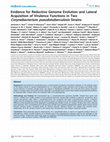 Research paper thumbnail of Evidence for reductive genome evolution and lateral acquisition of virulence functions in two Corynebacterium pseudotuberculosis strains