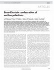 Research paper thumbnail of Bose–Einstein condensation of exciton polaritons