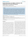 Research paper thumbnail of Female dominance over males in primates: self-organisation and sexual dimorphism