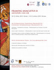 Research paper thumbnail of International conference:  Framing Anacletus II, (Anti)Pope, 1130-1138  