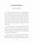 Research paper thumbnail of El machismo en México