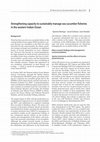 Research paper thumbnail of Strengthening capacity to sustainably manage sea cucumber fisheries in the western Indian Ocean