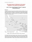 Research paper thumbnail of The earliest phase of settlement in the eastern Caribbean: new evidence from Montserrat