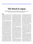 Research paper thumbnail of The Dutch in Japan, in the book World History Volume II 1500 to Present, Eight Edition McGraw-Hill/Dushkin, 2001; originally History Today, April 2000