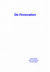 Research paper thumbnail of De l'innovation