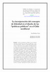 Research paper thumbnail of La incorporación del concepto de felicidad en el diseño de las “políticas públicas” en el Chile neoliberal