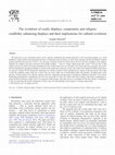 Research paper thumbnail of The evolution of costly displays, cooperation, and religion: Credibility enhancing displays and their implications for cultural evolution