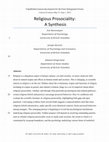 Research paper thumbnail of Religious Prosociality: A Synthesis