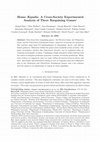 Research paper thumbnail of Homo qualis: A Cross-Society Experimental Analysis of Three Bargaining Games