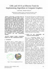 Research paper thumbnail of UML and JAVA as Effective Tools for Implementing Algorithms in Computer Graphics