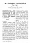 Research paper thumbnail of The Legal Regulation of Integrated Circuit Topography