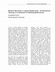 Research paper thumbnail of Edvard Ravnikar’s Liquid Modernism: Architectural Identity in a Network of Shifting References