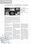 Research paper thumbnail of Cultura digital: comunicación y sociedad