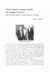 Research paper thumbnail of James D'Angelo's review of  Mahboob (2012) 'World Englishes: Language variation and language proficiency'