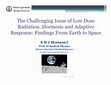 Research paper thumbnail of The Challenging Issue of Low Dose Radiation, Hormesis and Adaptive Response: Findings From Earth to Space