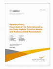 Research paper thumbnail of Research Plan: Foam Delivery of Remedial Amendments to Deep Vadose Zone for Metals and Radionuclides Remediation