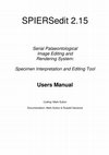 Research paper thumbnail of SPIERSedit Manual