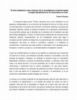 Research paper thumbnail of El arte instalación como inductor de la investigación-creación desde la etapa disciplinaria en la Licenciatura en Arte.