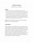 Research paper thumbnail of In defence of activities