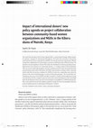 Research paper thumbnail of Impact of international donors' new policy agenda on project collaboration in the Kibera slums, Kenya