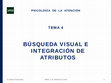 Research paper thumbnail of Psicología de la Atención. Búsqueda visual e integración de atributos