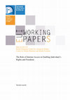 Research paper thumbnail of The role of Internet access in enabling individual’s rights and freedoms, 37 EUI - Robert Schuman Centre for Advanced Studies working paper, 1-22 (2013).