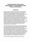 Research paper thumbnail of A World History of Economic Development: A Contribution to the Theory of Economics 