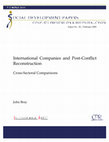 Research paper thumbnail of International Companies and Post-Conflict Reconstruction: Cross-Sectoral Comparisons