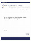 Research paper thumbnail of MIGA's Experience in Conflict-Affected Countries. The Case of Bosnia and Herzegovina