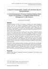 Research paper thumbnail of In Search of Sustainability of Water and Sanitation Beyond Sectoral Borders