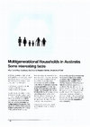 Research paper thumbnail of Multigenerational households in Australia: Some interesting facts