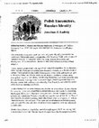 Research paper thumbnail of David L. Ransel and Bozena Shallcross, eds. Polish Encounters, Russian Identities. Bloomington, IN: Indiana University Press, 2005. The Sarmatian Review XXVI: 3 (2006), 1244–1246.