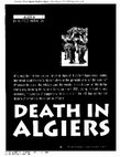 Research paper thumbnail of Death in Algiers