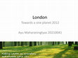 Research paper thumbnail of Sustainability of London due Olympics games 2012