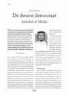 Research paper thumbnail of De dwarse democraat: Abdallah al-Maliki (2012b)